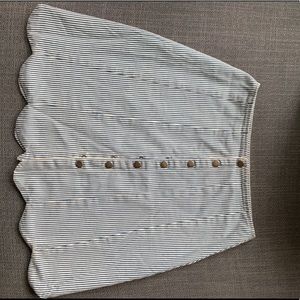 Stripped, snap up Skirt